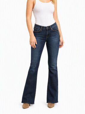 Liverpool Jeans Rita Bootcut Dark Wash Size 8/29 – Front Button Detail